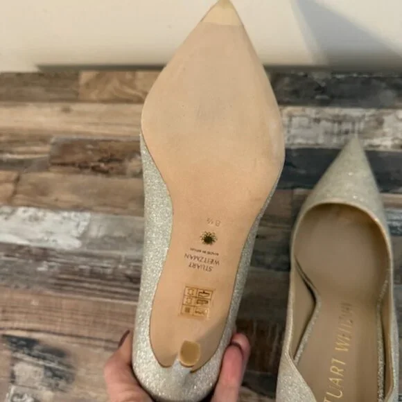 Stuart Weitzman 100 scallop heels new